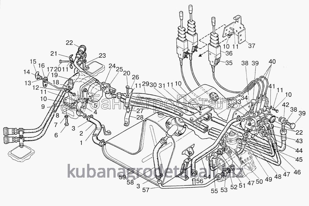 Запчасти для сельхозтехники МТЗ-822 Гидроагрегаты и арматура