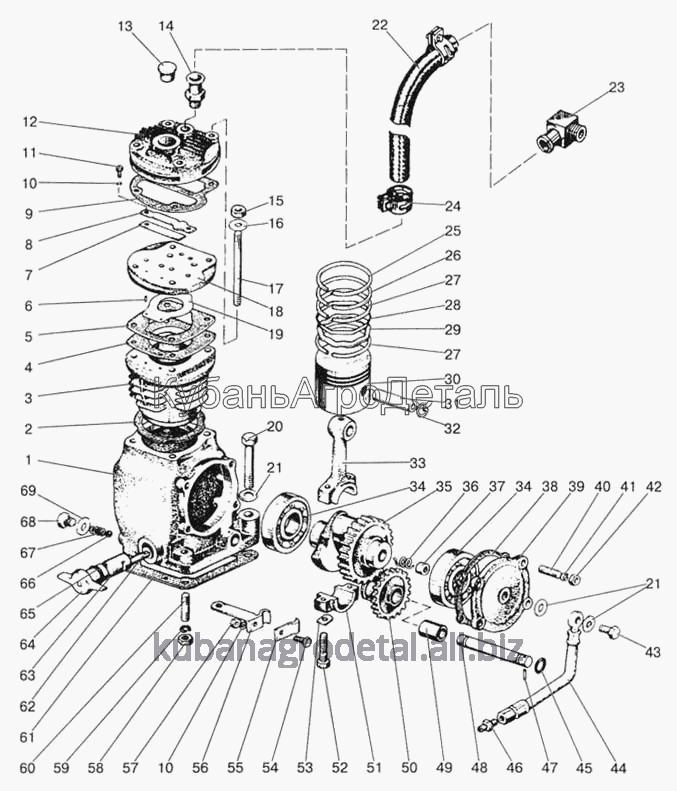 Запчасти для сельхозтехники МТЗ-923 Компрессор