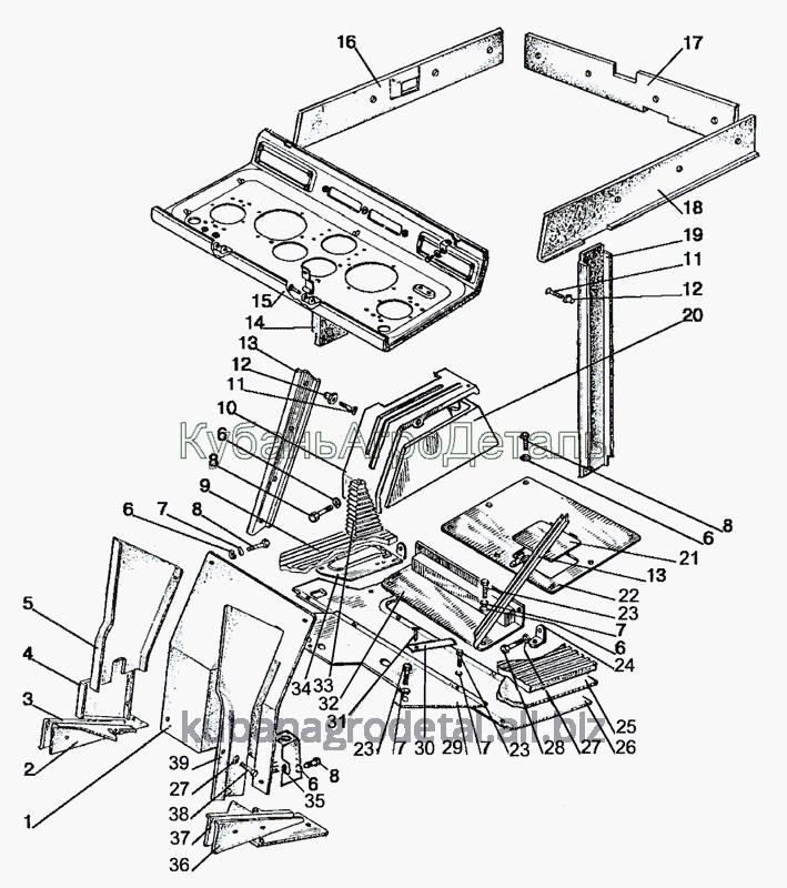 Запчасти для сельхозтехники МТЗ-920.4/952.4 Пол кабины