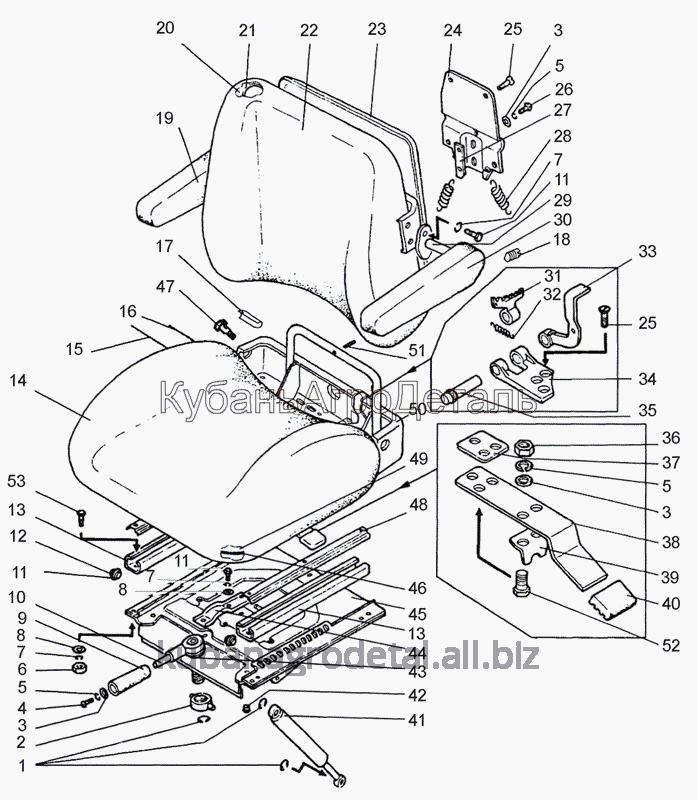 Запчасти для спецтехники МЛ131 Сиденье оператора