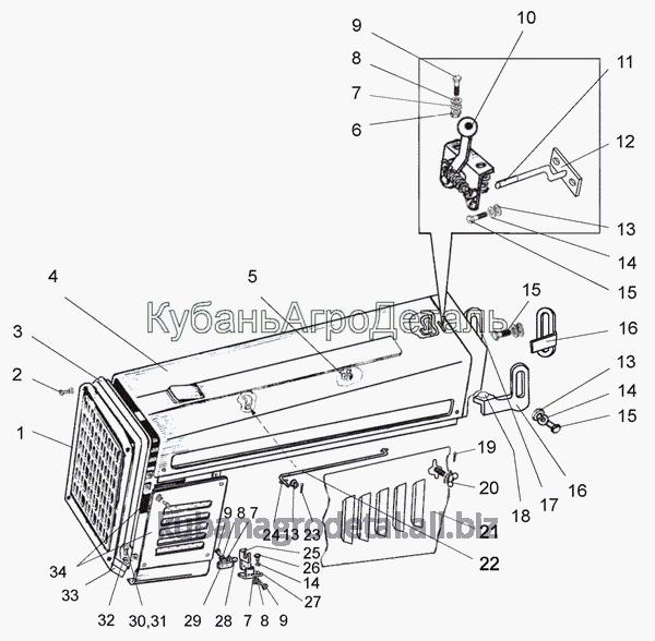 Запчасти для спецтехники МЛ131 Облицовка