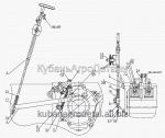 Запчасти для сельхозтехники МТЗ-1021.3 Управление СЗТ для тормозов рабочих «мокрого» типа (СЗТ слева)