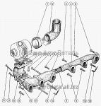 Запчасти для сельхозтехники МТЗ-1222/1523 Газопровод дизеля