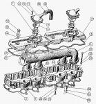 Запчасти для сельхозтехники МТЗ-1222/1523 Крышки головок цилиндров, коллектор и сапуны