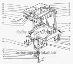 Запчасти для сельхозтехники МТЗ-510/512, 520/522 Кабина (тент-каркас)