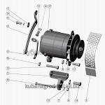 Запчасти для сельхозтехники МТЗ-510/512, 520/522 Установка генератора