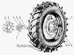 Запчасти для сельхозтехники МТЗ-1222/1523 Колеса задние ведущие