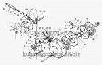 Запчасти для сельхозтехники МТЗ-822 Тормоз стояночно-запасной. Управление стояночно-запасным тормозом