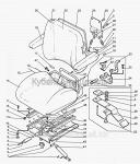 Запчасти для сельхозтехники МТЗ-822 Сиденье оператора
