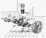 Запчасти для сельхозтехники МТЗ-822 Поршни и шатуны. Коленчатый вал и маховик