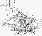 Запчасти для сельхозтехники МТЗ-900 Механизм фиксации навески