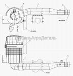 Запчасти для сельхозтехники МТЗ-920.4/952.4 Установка воздузоочистителя