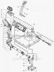 Запчасти для сельхозтехники МТЗ-923 Механизм управления коробкой передач