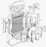 Запчасти для сельхозтехники МТЗ-923 Радиатор водяной