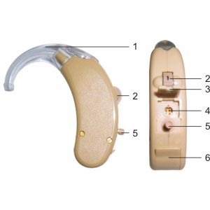 Слуховой аппарат для компенсации слабых и средних потерь слуха SP650 SD29