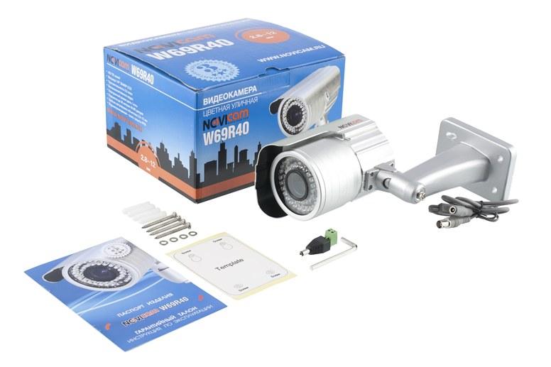 NOVICAM W69UR  Видеокамера цветная погодозащищённая IP66 высокого разрешения, с ИК-подсветкой 30м, матрица 960H ULTRAFIO SHARP 1/3