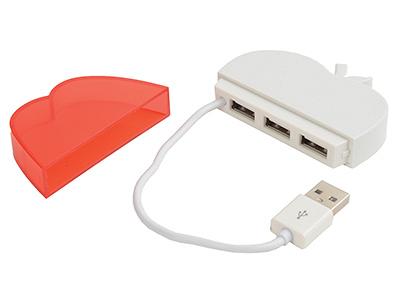 USB Hub на 3 порта «Красное яблоко»