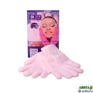 Гелевые перчатки увлажняющие, цвет розовый с лавандой SPA Belle