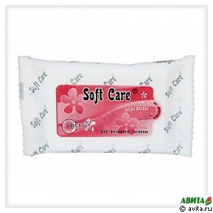Салфетки влажные Soft Care для интимной гигиены 15 шт
