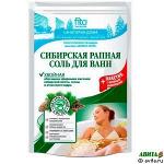 Соль для ванн Сибирская рапная Хвойная 500г+30г пакетик с травами в подарок
