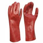 Перчатки резиновые красные