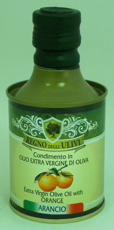 Масло оливковое экстра вирджин с апельсином, 250мл, жесть