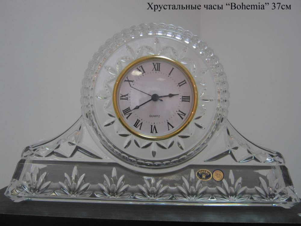 Хрустальные часы Bohemia 77233/67411/370