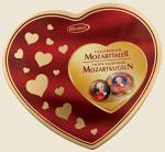 Конфеты шоколадные в жестяном сердечке Mirabell Mozart