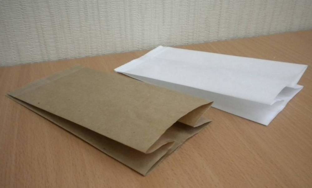 Пакеты бумажные (крафт) с плоским дном