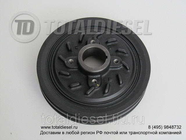 Шкив коленвала 4D56/4D56T 1994-/D4BA, D4BF, D4BH 1997- Pajero/L200/Delica/Starex/H-1/H-200/Galloper/Porter (Портер ТагАЗ)/Terracan (под 2 ремня