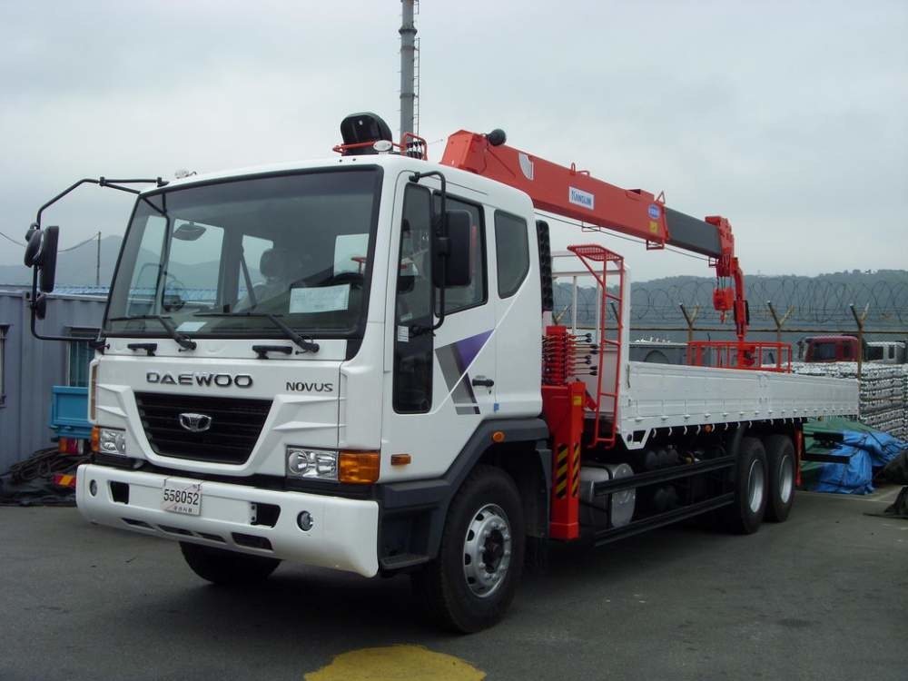 Автоманипулятор Daewoo Novus 15,5t кран Kanglim KS2056 7t