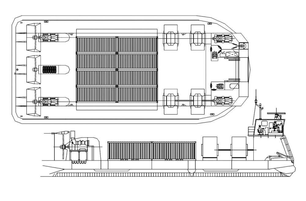 Грузовое судно на воздушной подушке Мул