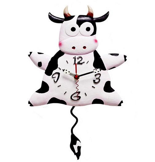 Настенные часы с маятником B & S 77210А/В9Н8 Корова