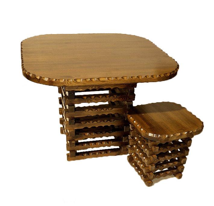 Столы для кафе, Стол cо стульями или с табуретками стиле модерн из сосны на заказ