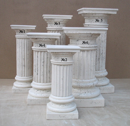 декоративные колонны из шамотной глины