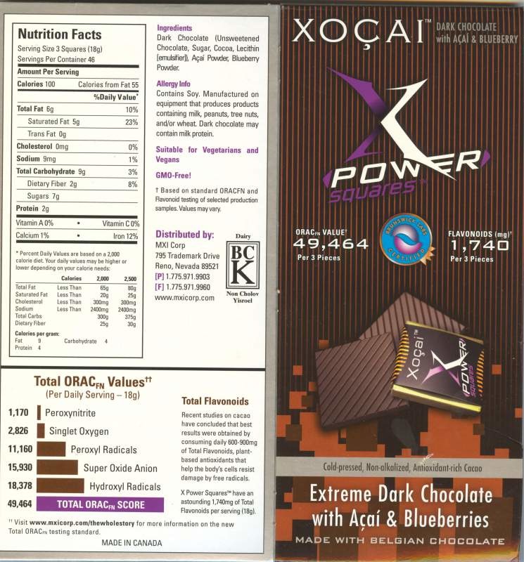 Xo?ai™ X Power Squares—сильные полифенолы для чистых и ясных артерий.