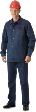 Костюм Труд: куртка, брюки синий с красным кантом