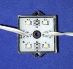 Светодиодный модуль 4 X LED 3528 белый металл IP-67