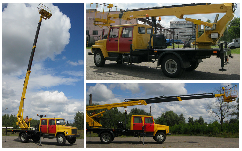 Подъемник автомобильный телескопический ВС-18Т на базе ГАЗ-3309