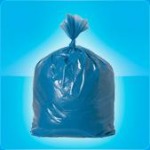 Пакеты для мусора ПВД голубой