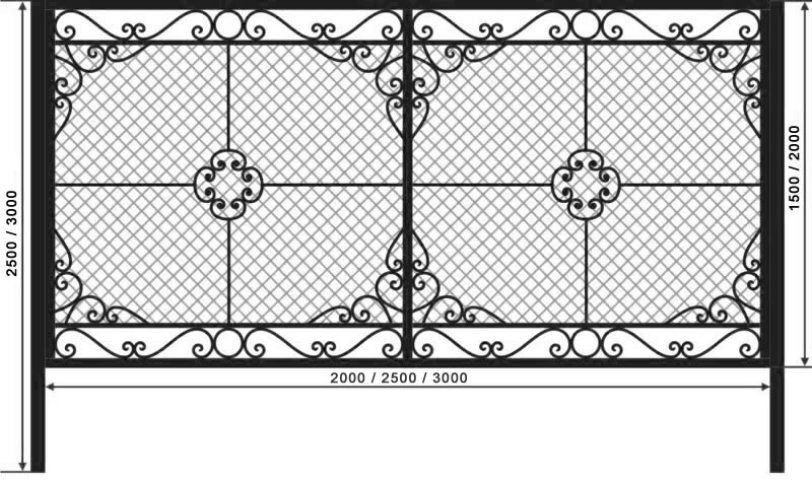 Заборы металлические сварные