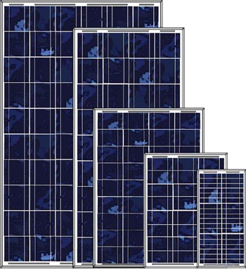 Панели солнечные поликристаллические от 60 Ватт до 100 Ватт