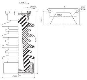 Изолятор опорный И10-195 УХЛ Т1