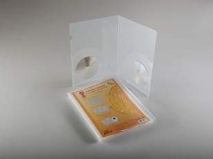 Папка-уголок с 2 карманами и отделениями под CD
