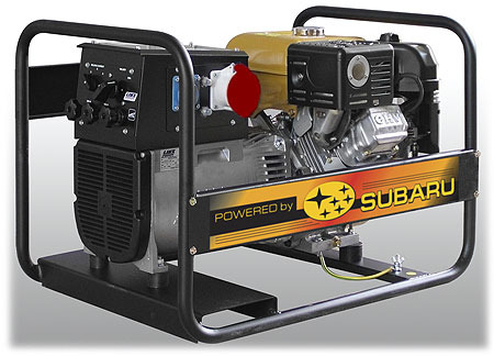 Комбинированный бензогенератор для сварочных работ и электроснабжения EB6.5/400-W220R