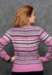 Пуловер женский с орнаментом