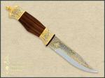 Нож сувенирный Медведь, украшенный