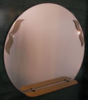 Зеркало Круглое с полочкой бантик