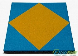 Резиновая плитка «Мозаика», 500x500 толщина 40 мм