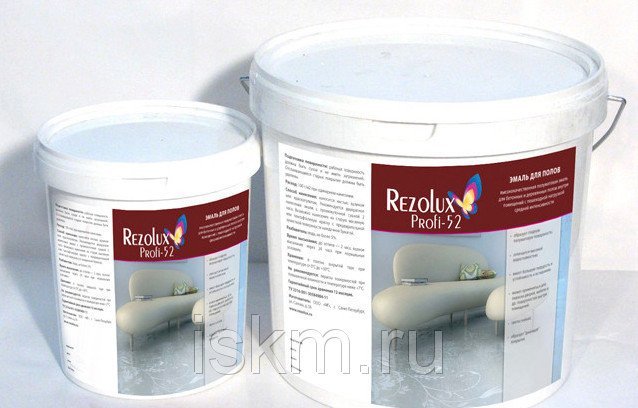 Эмаль для полов Rezolux Profi-52, красно-коричневый
